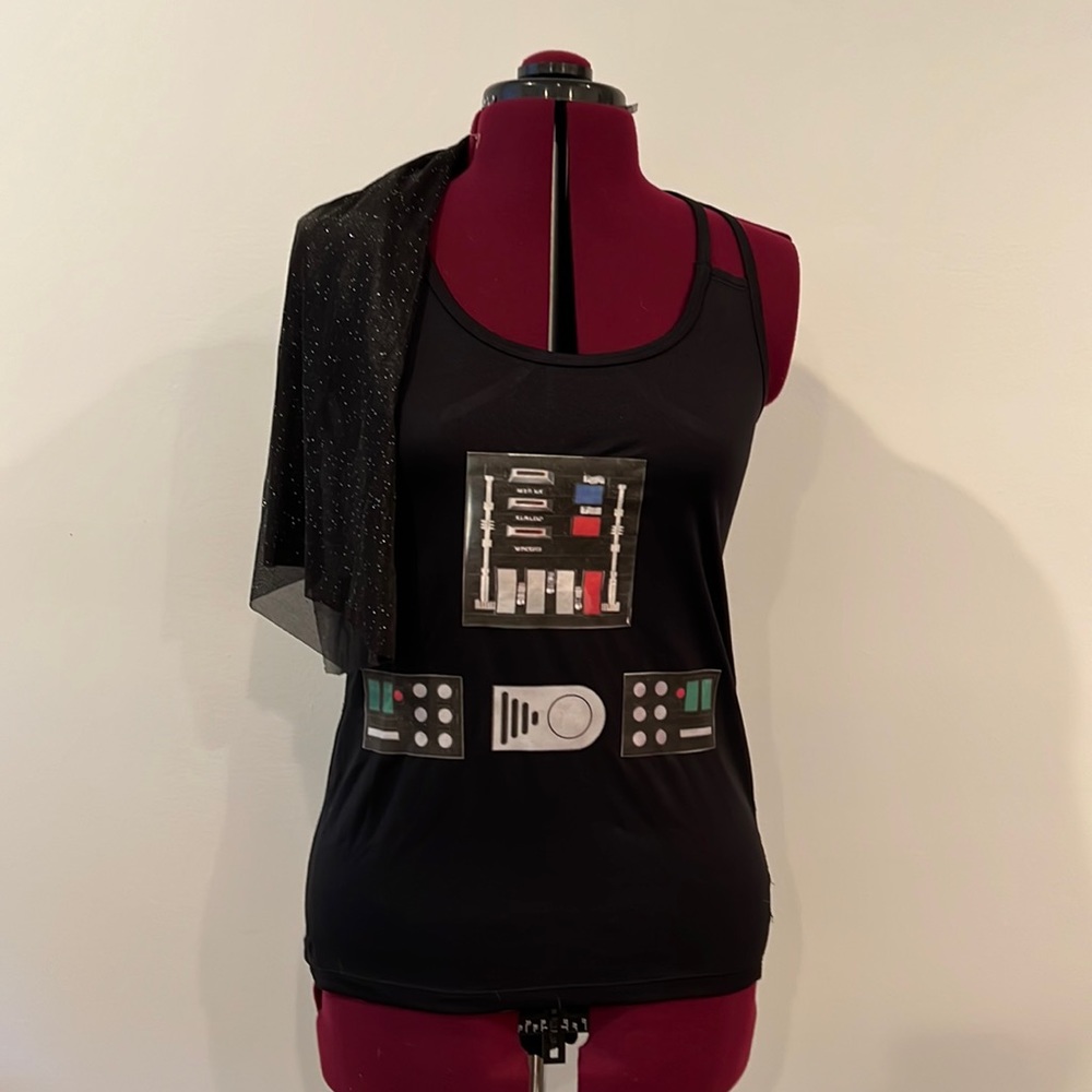 Star Wars Darth Vader inspired handmade runDisney running costume top